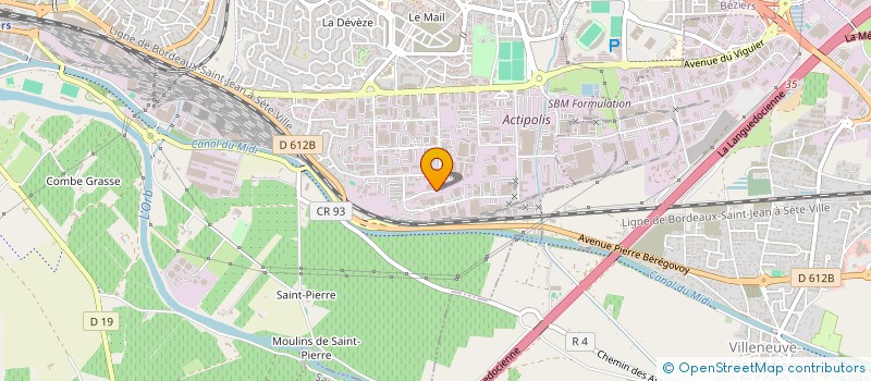 localisation de l'entreprise AD IMMO  BEZIERS