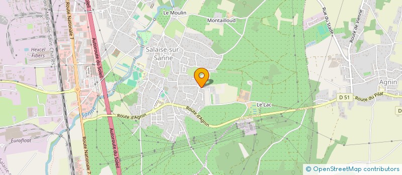 localisation de l'entreprise AD-IMMO-N7  SALAISE-SUR-SANNE