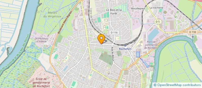 localisation de l'entreprise AD IMMOBILIER  ROCHEFORT