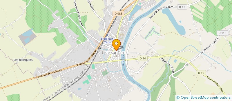 localisation de l'entreprise AD IMMOBILIER TARN à LISLE-SUR-TARN