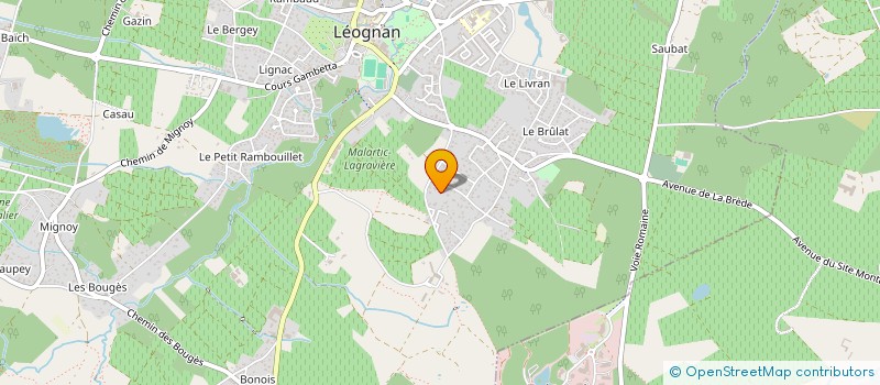 localisation de l'entreprise AD INVEST  LEOGNAN