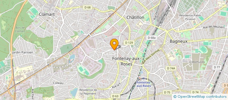 localisation de l'entreprise AD INVEST à FONTENAY-AUX-ROSES