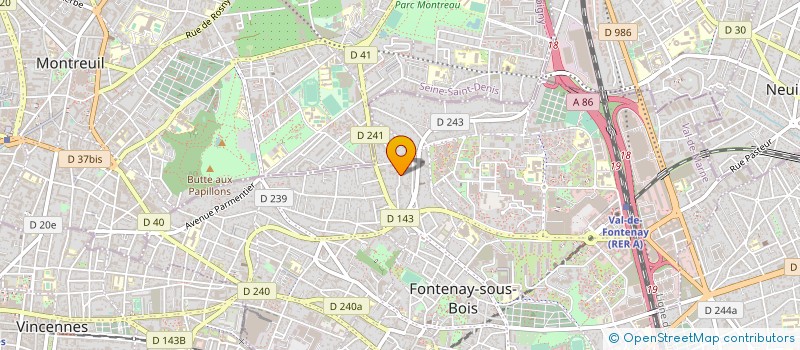 localisation de l'entreprise AD INVEST à FONTENAY-SOUS-BOIS
