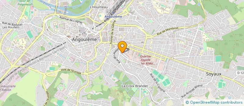 localisation de l'entreprise AD INVEST à ANGOULEME