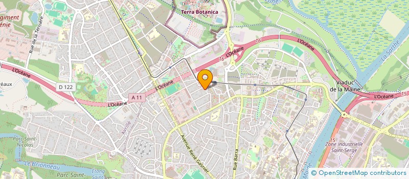 localisation de l'entreprise AD INVEST à ANGERS