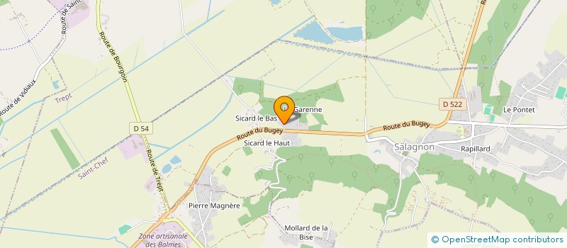 localisation de l'entreprise AD INVEST  SALAGNON