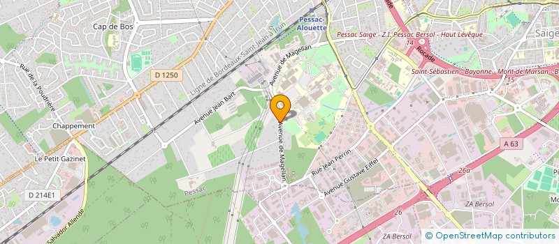 localisation de l'entreprise AD INVEST  PESSAC