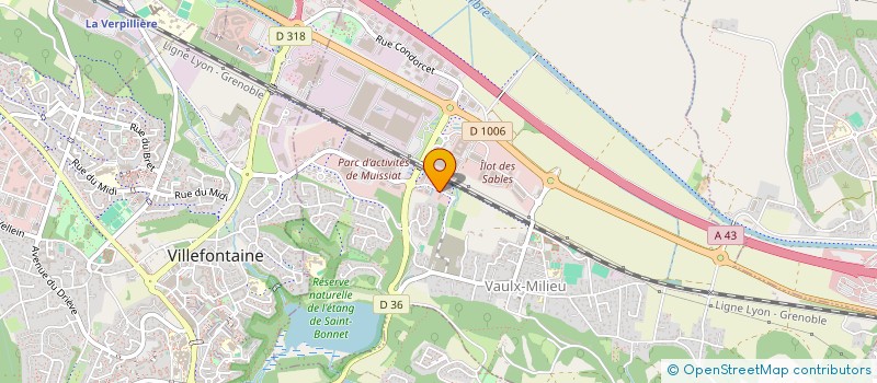 localisation de l'entreprise AD INVEST FINANCE  VAULX-MILIEU