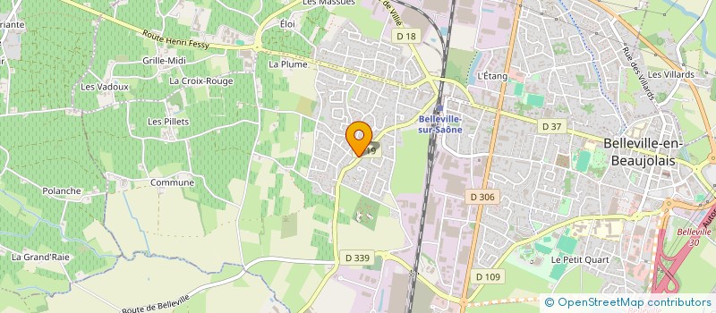 localisation de l'entreprise AD ISYAN 29  BELLEVILLE-EN-BEAUJOLAIS