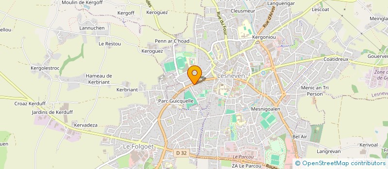 localisation de l'entreprise AD&L  LESNEVEN