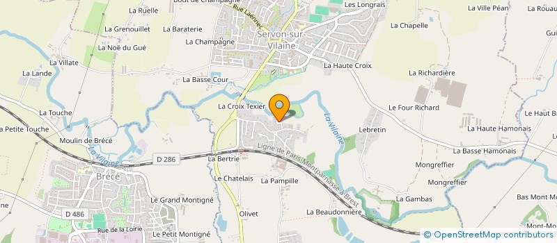 localisation de l'entreprise AD LABS  SERVON-SUR-VILAINE