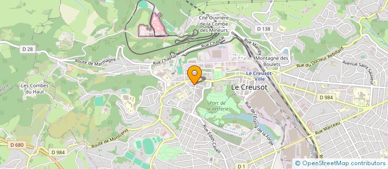 localisation de l'entreprise AD LAN à LE CREUSOT