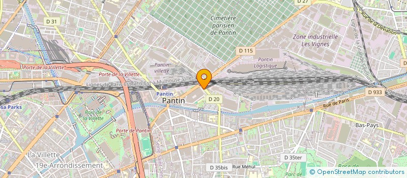 localisation de l'entreprise AD LANGUES à PANTIN