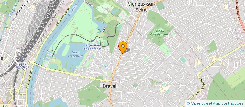 localisation de l'entreprise AD.LEC à DRAVEIL