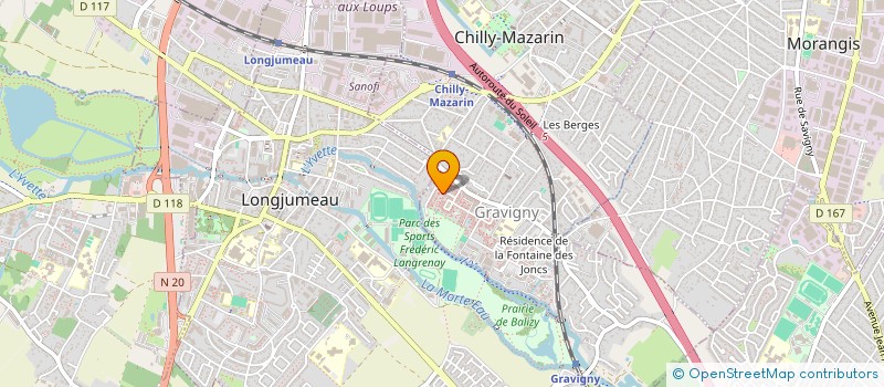 localisation de l'entreprise AD.LIB  CHILLY-MAZARIN