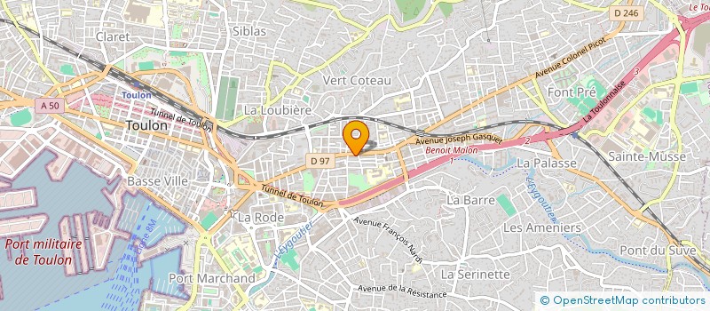 localisation de l'entreprise AD LIB MUSIC  TOULON