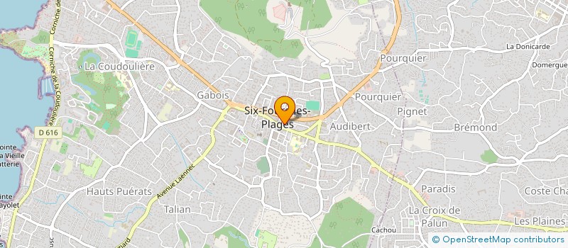 localisation de l'entreprise AD LIBITUM à SIX-FOURS-LES-PLAGES