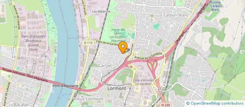 localisation de l'entreprise AD LOGOS SCHOOL  LORMONT