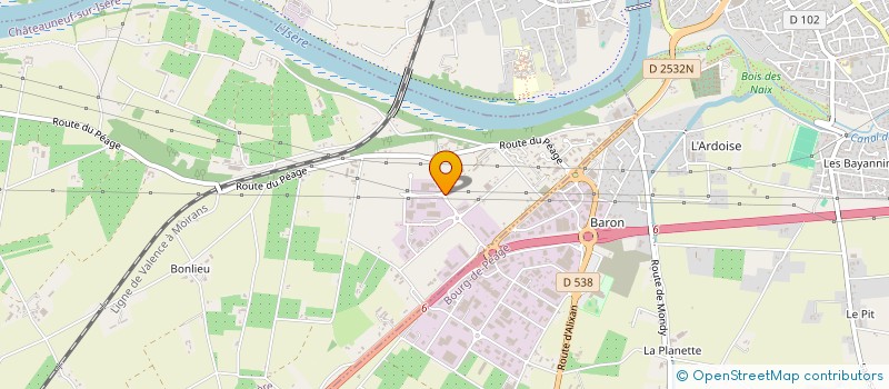 localisation de l'entreprise AD LUCEM IMMO  CHATEAUNEUF-SUR-ISERE