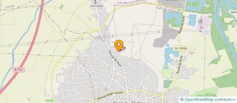 localisation de l'entreprise AD MALLET  PONT-DU-CHATEAU