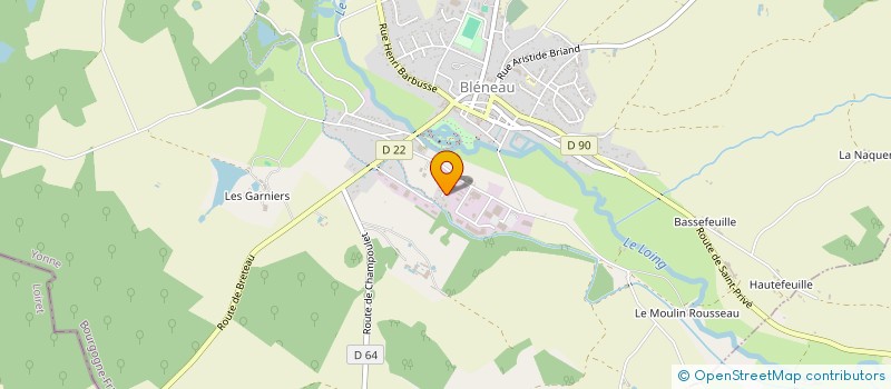 localisation de l'entreprise AD MECANIQUE  BLENEAU