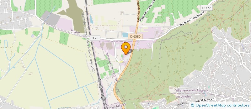 localisation de l'entreprise AD - MENUISIER AGENCEUR à VILLENEUVE-LES-AVIGNON