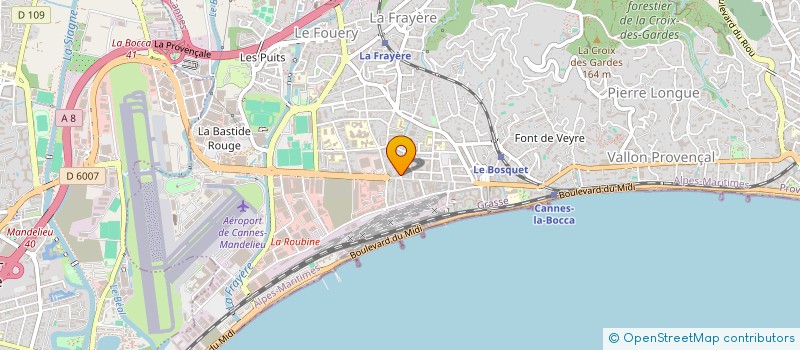 localisation de l'entreprise AD MOE à CANNES