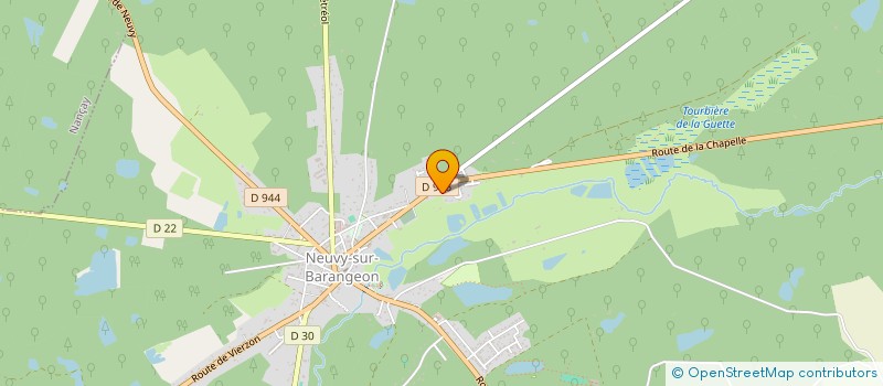 localisation de l'entreprise AD MOUSSE  NEUVY-SUR-BARANGEON