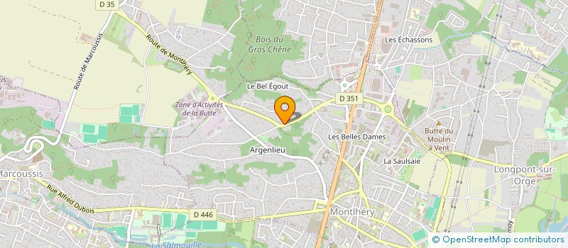 localisation de l'entreprise AD NET SERVICES  MONTLHERY