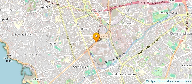 localisation de l'entreprise AD NICE LOCATION à MARSEILLE