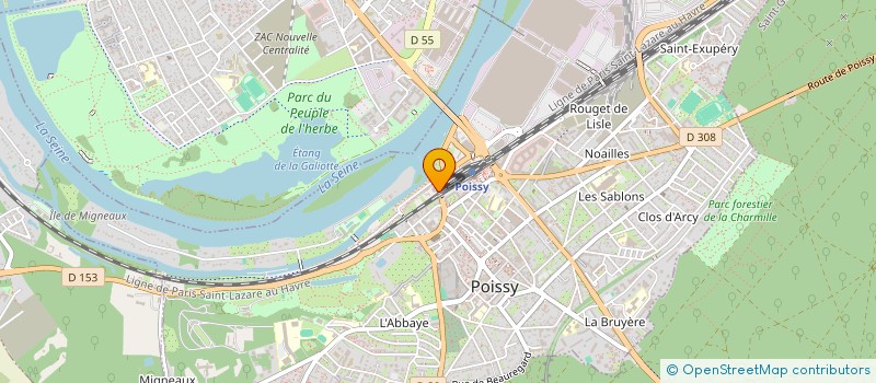 localisation de l'entreprise AD ONE FRANCE à POISSY