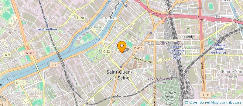 localisation de l'entreprise AD OTIUM à SAINT-OUEN-SUR-SEINE