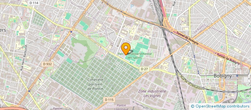 localisation de l'entreprise AD PARIS  BOBIGNY