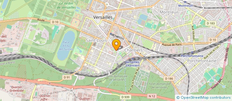 localisation de l'entreprise AD PATRIMOINE à VERSAILLES