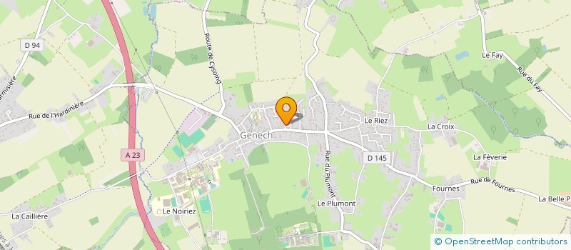 localisation de l'entreprise AD PAYSAGE  GENECH