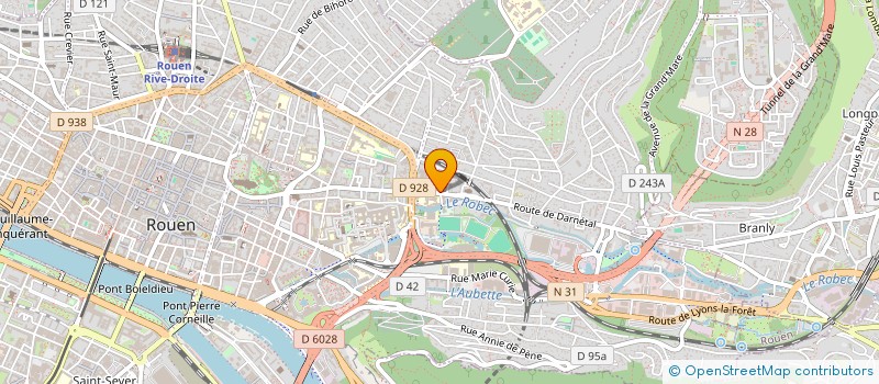 localisation de l'entreprise AD PIZZA à ROUEN