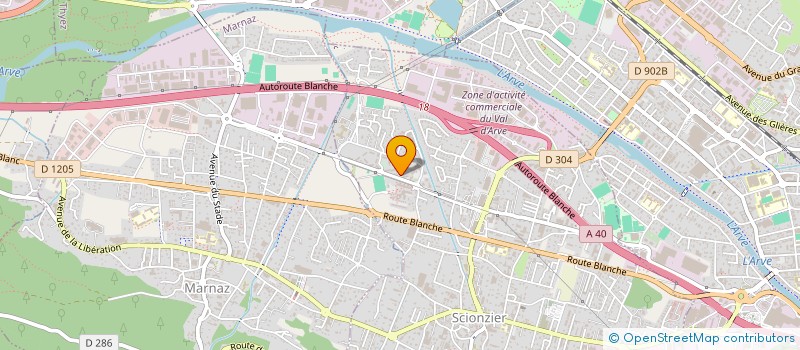 localisation de l'entreprise AD'PLAC  SCIONZIER