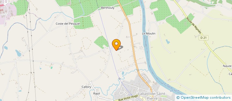 localisation de l'entreprise AD PLAQUISTE  LABASTIDE-SAINT-PIERRE