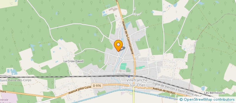 localisation de l'entreprise AD PLOMBERIE CHAUFFAGE  VILLEFRANCHE-SUR-CHER