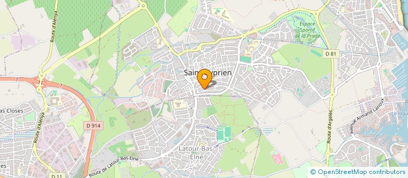 localisation de l'entreprise AD PODOLOGIE  SAINT-CYPRIEN