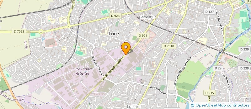 localisation de l'entreprise AD POIDS LOURDS CENTRE EST à LUCE