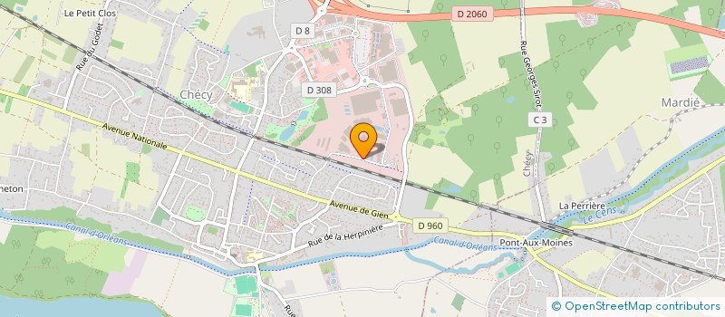 localisation de l'entreprise AD POSE D'ENSEIGNE  CHECY
