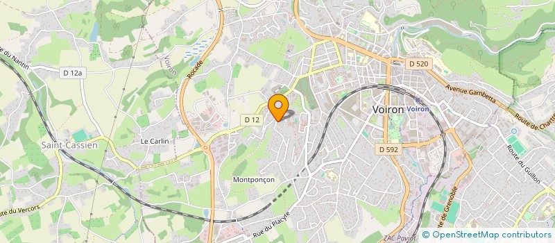 localisation de l'entreprise AD PROCESS  VOIRON