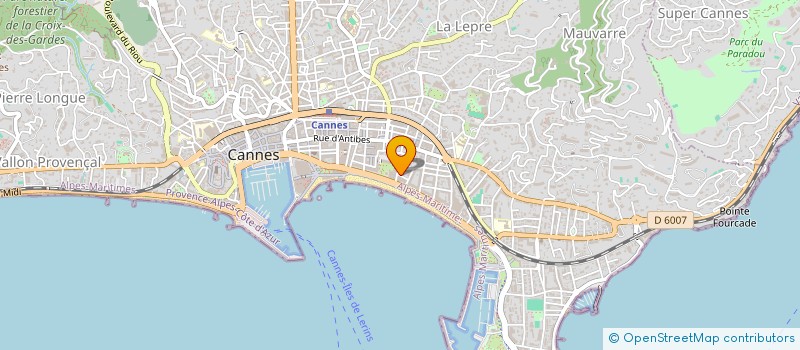 localisation de l'entreprise AD PROMOTION à CANNES