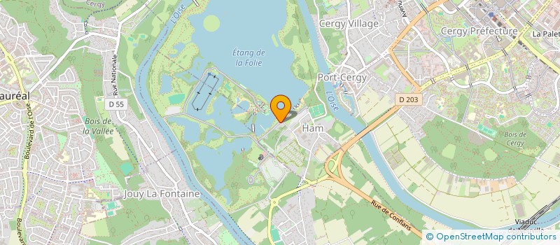 localisation de l'entreprise AD PROPERTIES  CERGY