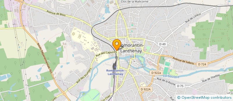 localisation de l'entreprise AD PROTECT SECURITE à ROMORANTIN-LANTHENAY