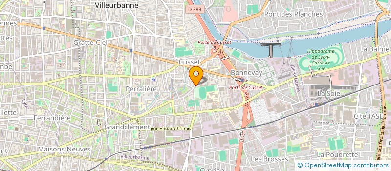 localisation de l'entreprise AD REALIS 69  VILLEURBANNE