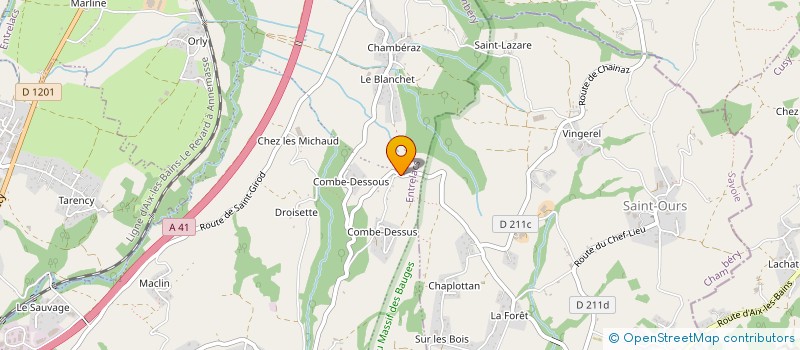 localisation de l'entreprise AD RENOV à ENTRELACS