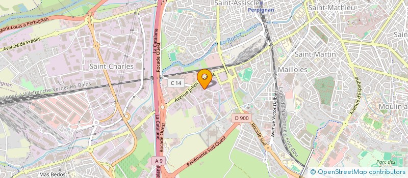 localisation de l'entreprise AD REY  PERPIGNAN