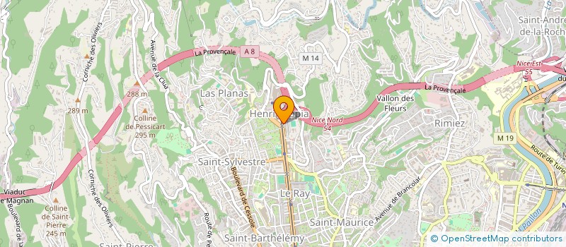 localisation de l'entreprise AD-RON  NICE